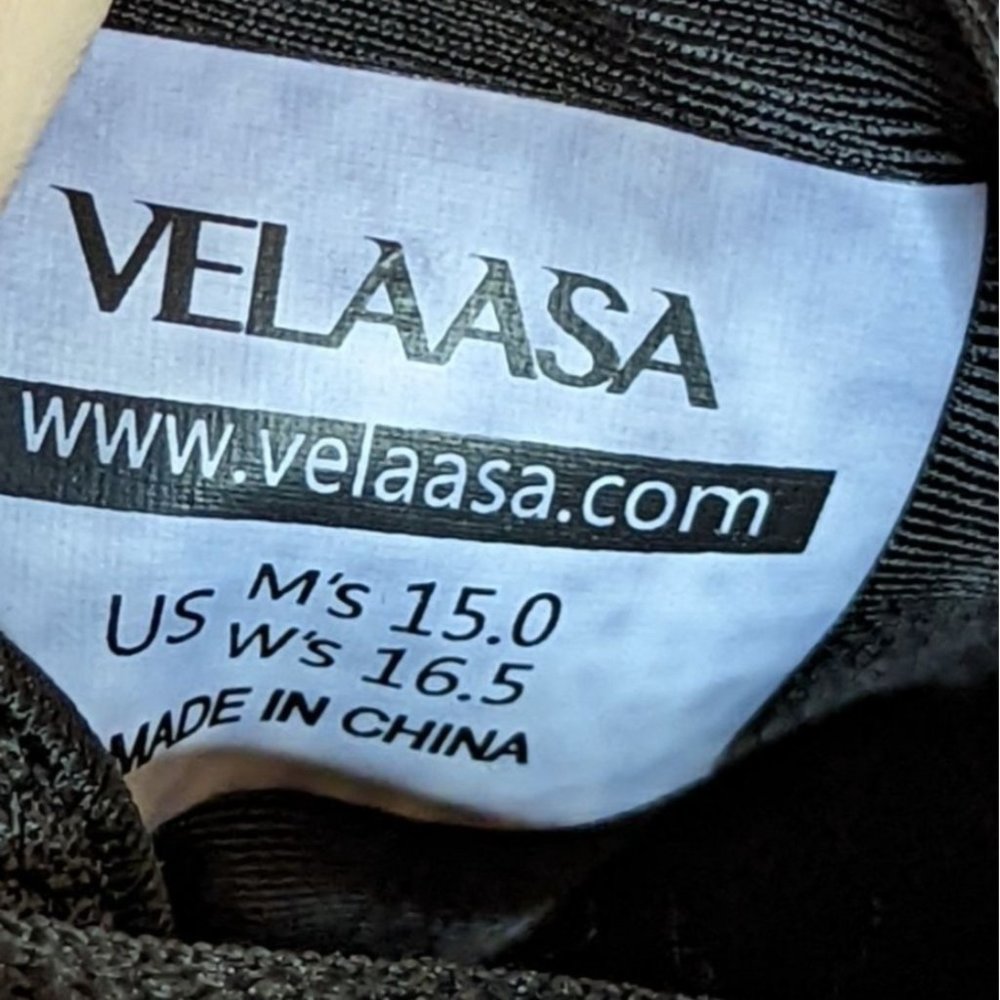 NWOB Velaasa Strake Olympic Weightlifting Shoe in Black Unisex M's15 W's 16.5 - Picture 7 of 7
